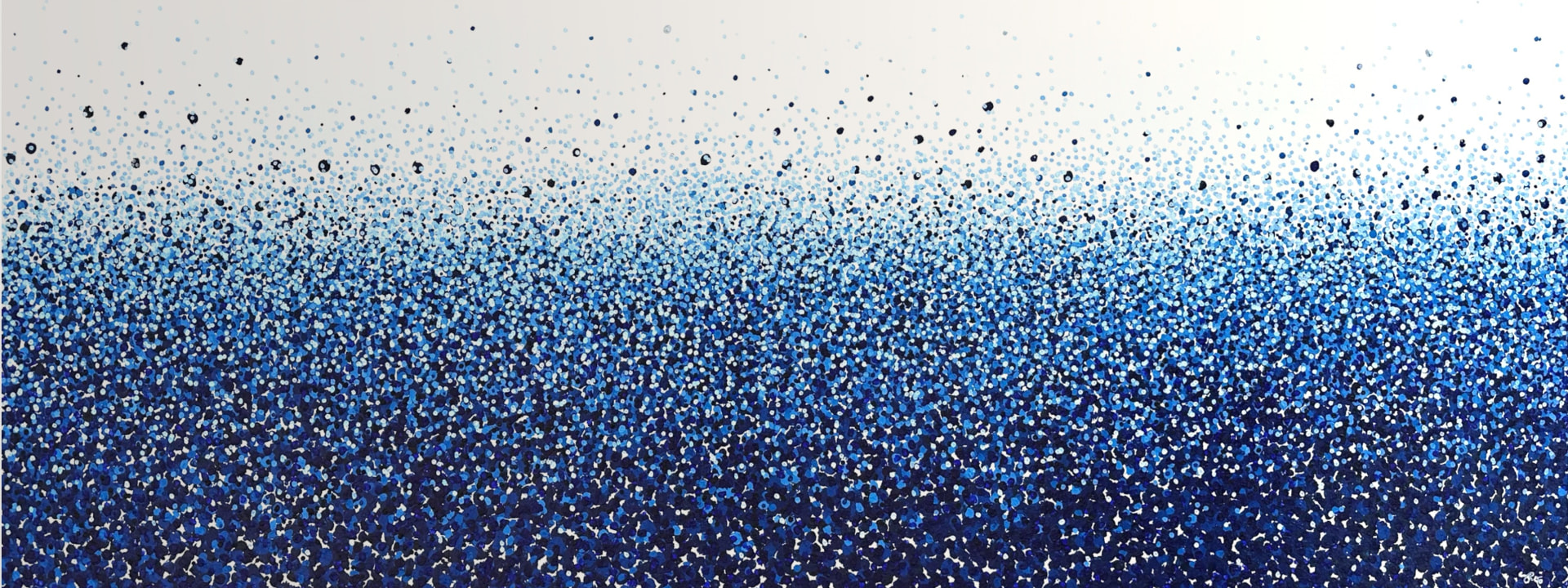 Burst, abstract painting by Romina May